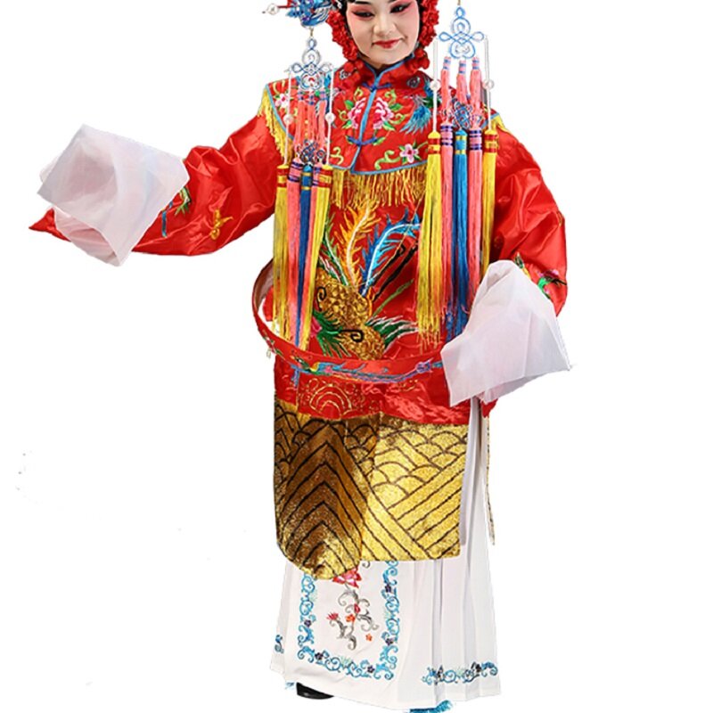 Costume de Princesse de l'Opéra de Pékin pour Femme, Couronne de Phoenix, Drame Chinois, Robe Royale, Spectacle sur Scène