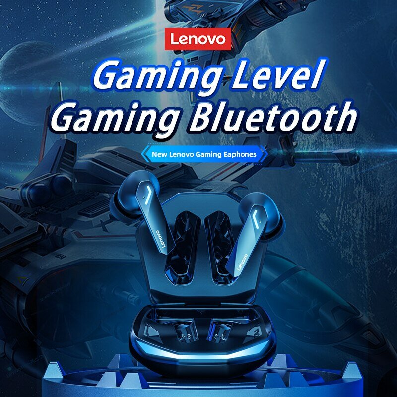 Lenovo-GM2 Pro Sem Fio In-Ear Bluetooth 5.3 Fones De Ouvido, Auriculares Esportivos, Jogos, Baixa Latência, Modo Duplo, Auscultadores De Música, Novo