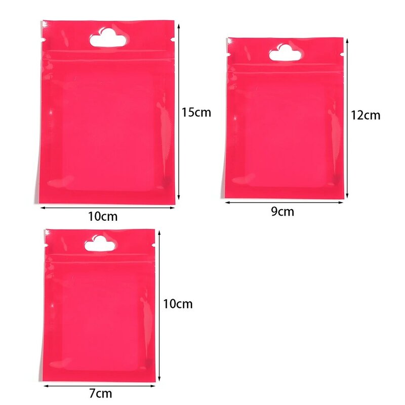20pcs/lot Magic Color Zip Lock Bag Self-sealing Bag Jewelry Cosmetic Packaging Bag Gift Packaging Bags Wholesale