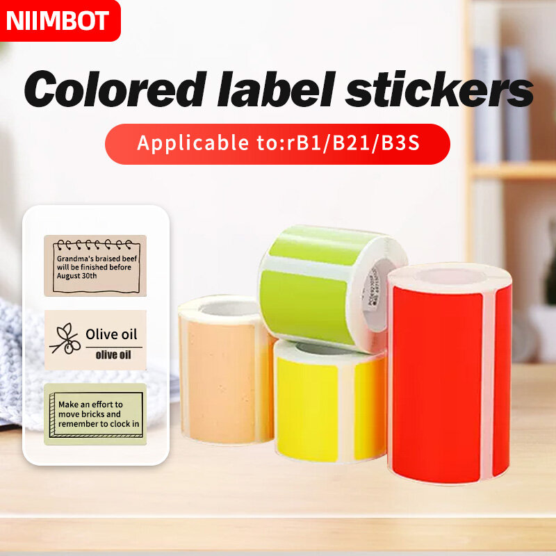 Niimbot b21/b203/b3s etiketten maschine druckpapier selbst klebendes etikett wasserdichtes öl beständiges reißfestes etikett