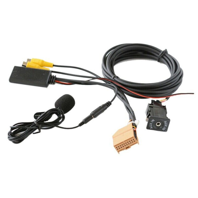 Sederhanakan pengaturan Stereo mobil Anda nirkabel Bluetooth kompatibel untuk MMI 2G adaptor kabel AUX untuk Q7 A6 A8 2006 2008