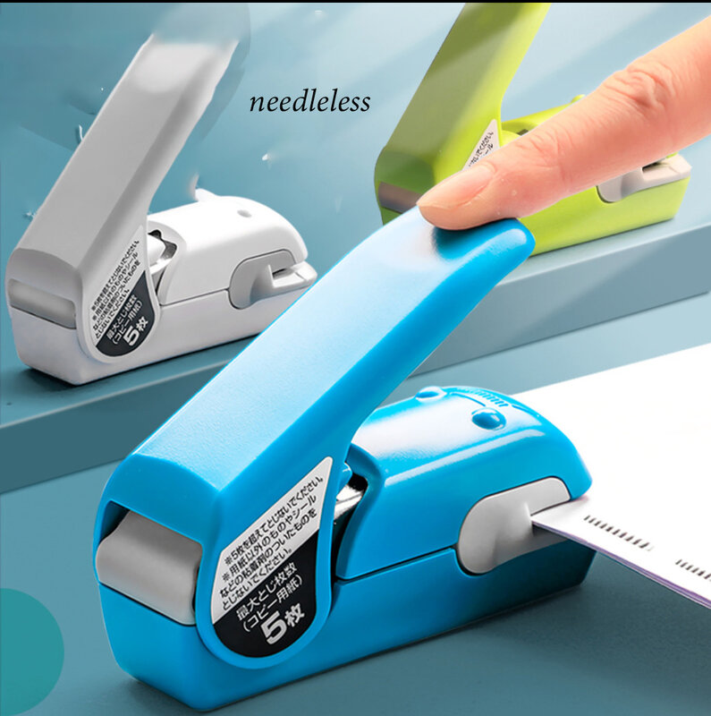 school supplies Stationery posters office supplies Non staple stapler embossing for students, labor-saving and portable useful