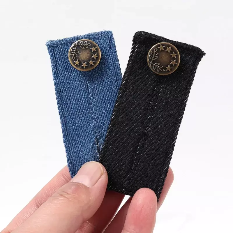 1-3 buah Multi guna Denim extender elastis kancing diperpanjang dapat disesuaikan DIY pakaian Denim pengencang Jeans pinggang ekstensi jepret