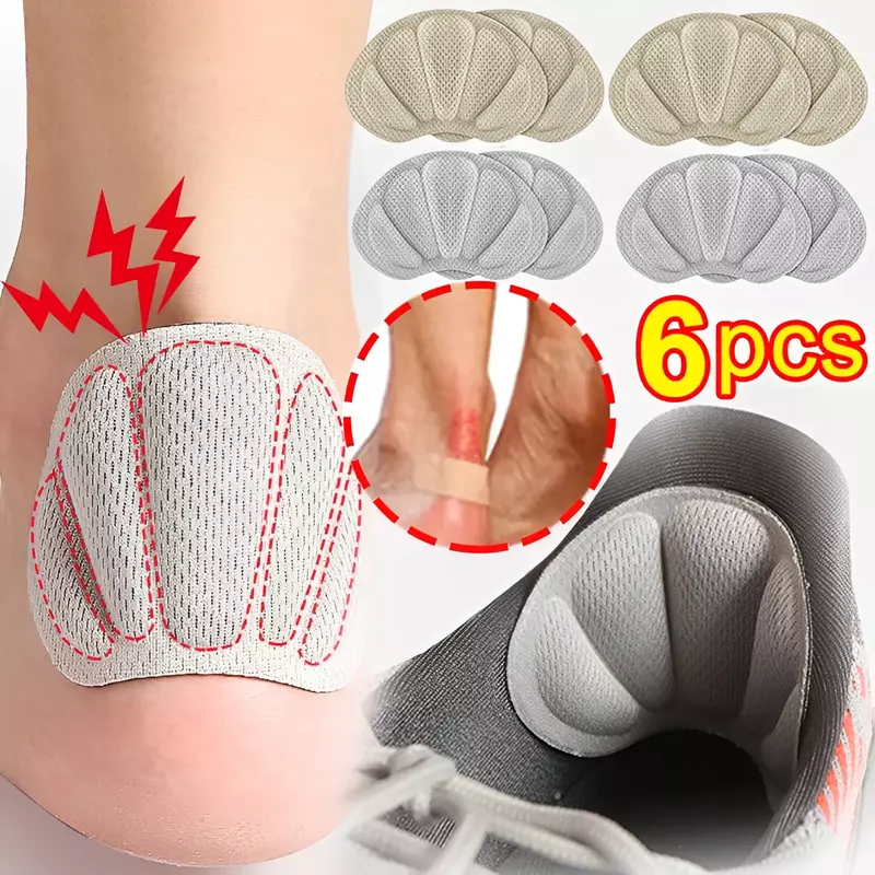 4d weiche Fersen Einlegesohlen Patch Schmerz linderung Anti-Verschleiß-Kissen Pads Füße Pflege Fersen schutz selbst klebende Rücken aufkleber Schuhe Einlegesohle einsetzen