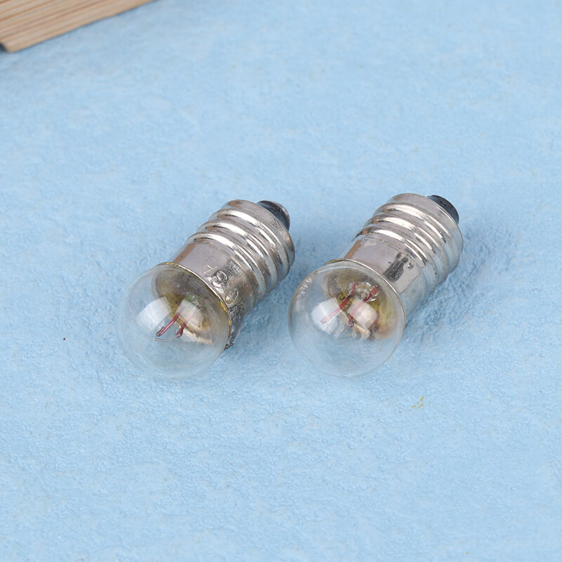 25PCS Miniature Round 1.5V 3.8V Small Light Cannon For Student Physics Experiment Flashlight Small Light Bulb Beads Replace Bulb