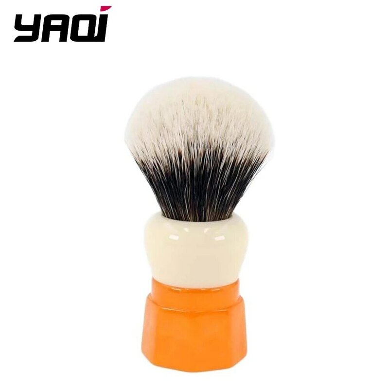 Yaqi – brosse de rasage humide pour hommes, deux bandes de poils de blaireau