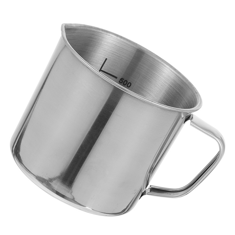 Laboratory Cup Experimental Measuring Beaker Mixer with Scale Stainless Steel Camping Pot