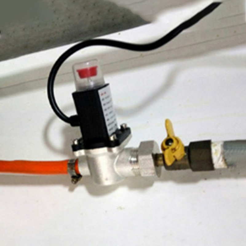 Detector de fugas de Gas Natural, probador de detección de GLP para el hogar, Sensor de alarma de incendios de seguridad de cocina con válvula solenoide de apagado automático
