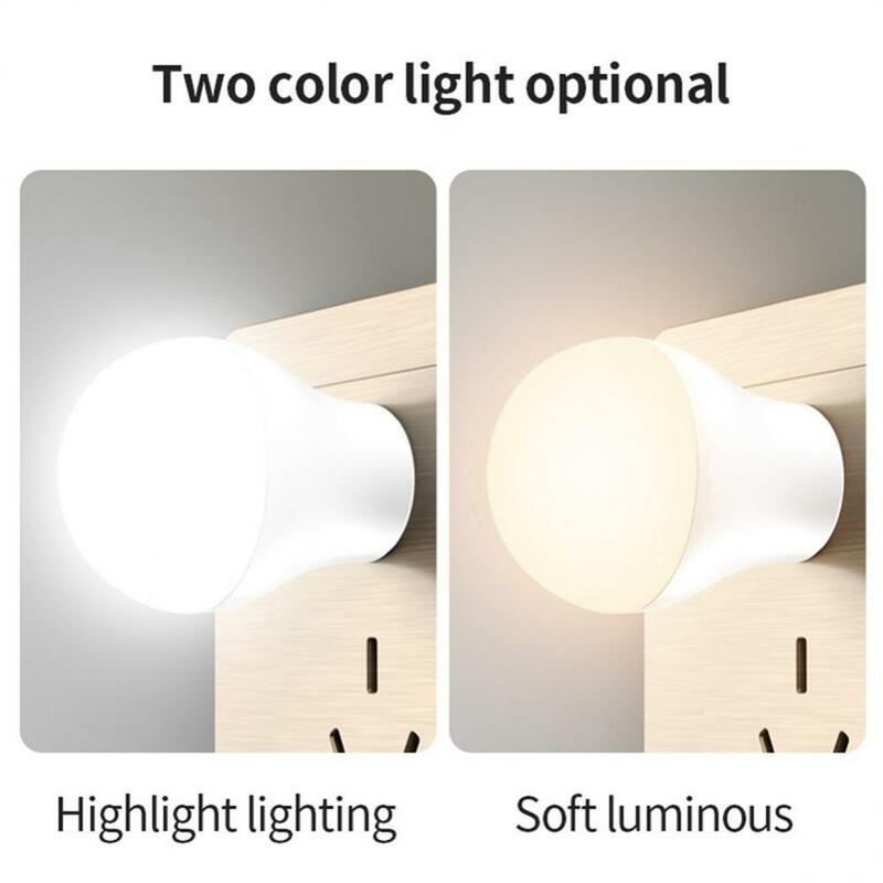 Mini LED Night Light para crianças, usb, compacto, pequeno, bebê, adultos, quarto, banheiro, berçário, 1w
