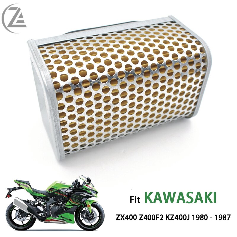 ACZ-limpiador de aire para motocicleta, para KAWASAKI ZX400 Z400F2 KZ400J 1980 - 1987 1981 1982 1983 1984 1985 1986