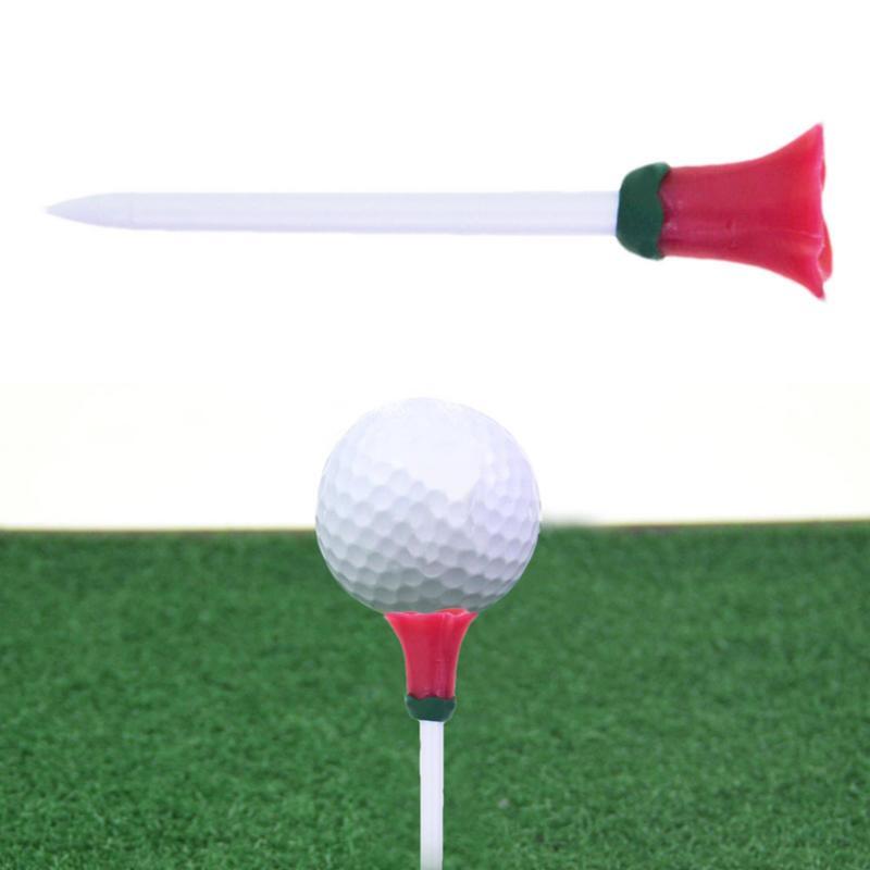 Big Head Golf Tees Recyclable Golf Tee With Flower Shape Design Tall Golf Tees Reduce Side Spinning And Friction Professional