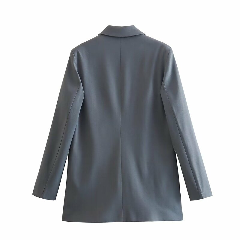 Женская новая мода 2024, яркая Женская куртка в стиле ретро, Женское пальто с длинным рукавом и карманами, шикарная куртка