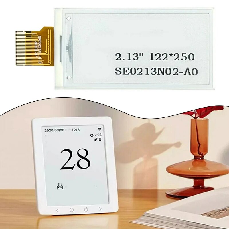 Pantalla LCD de piezas electrónicas, 2 pulgadas, 13 pulgadas, 122x250, para termostato inteligente, Pantalla clara, requisitos de luz ambiental baja
