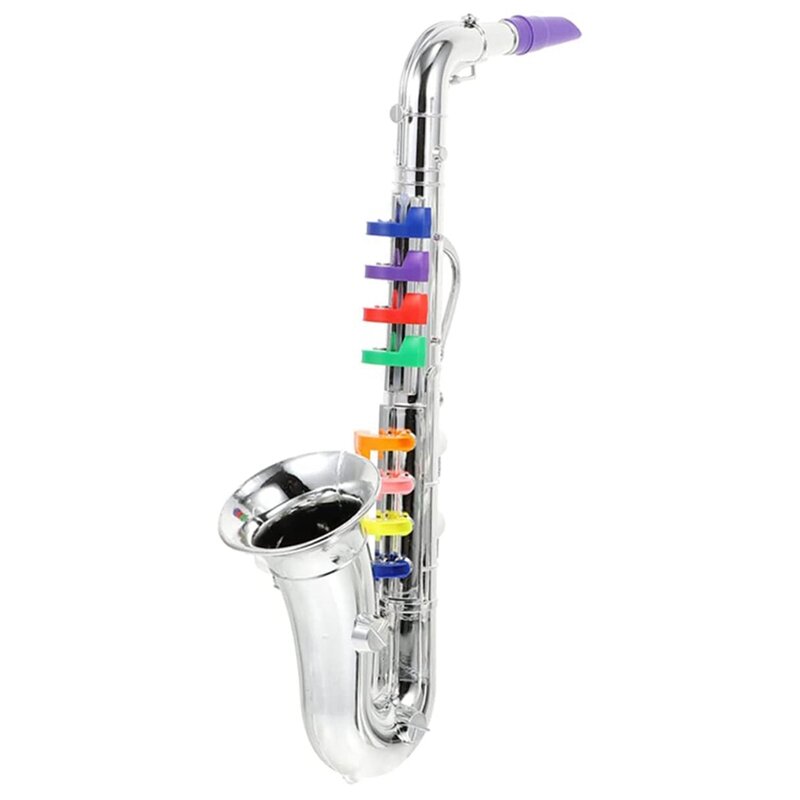 Saxofón de juguete Musical para niños, instrumentos de latón, instrumento de viento Musical, 1 pieza