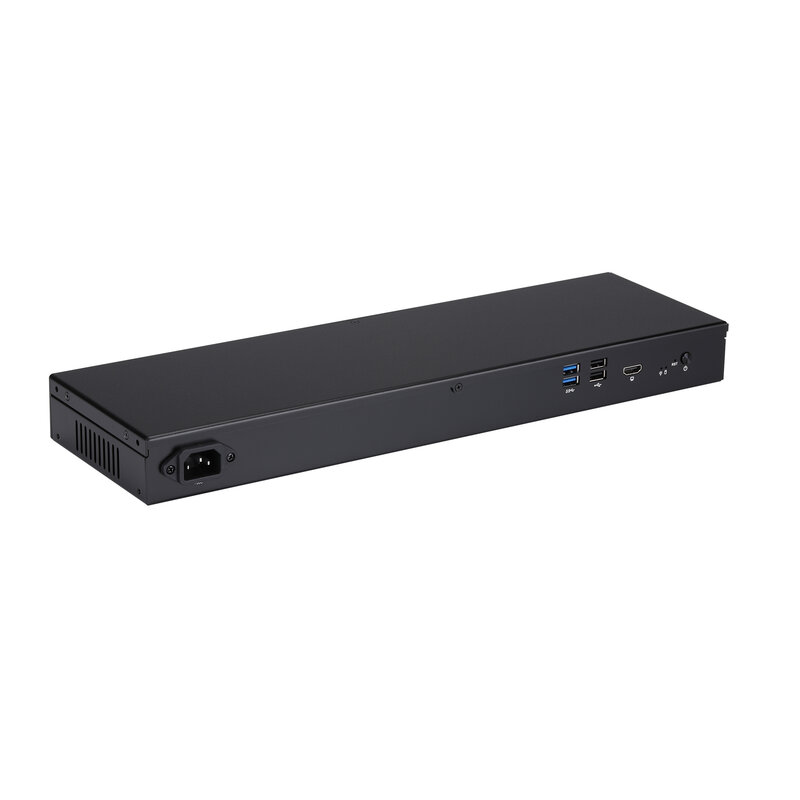 1U Rack Mini PC J4125 procesor czterordzeniowy 5X I225-V Intel 2.5G porty LAN zaawansowane domowe biuro Firewall