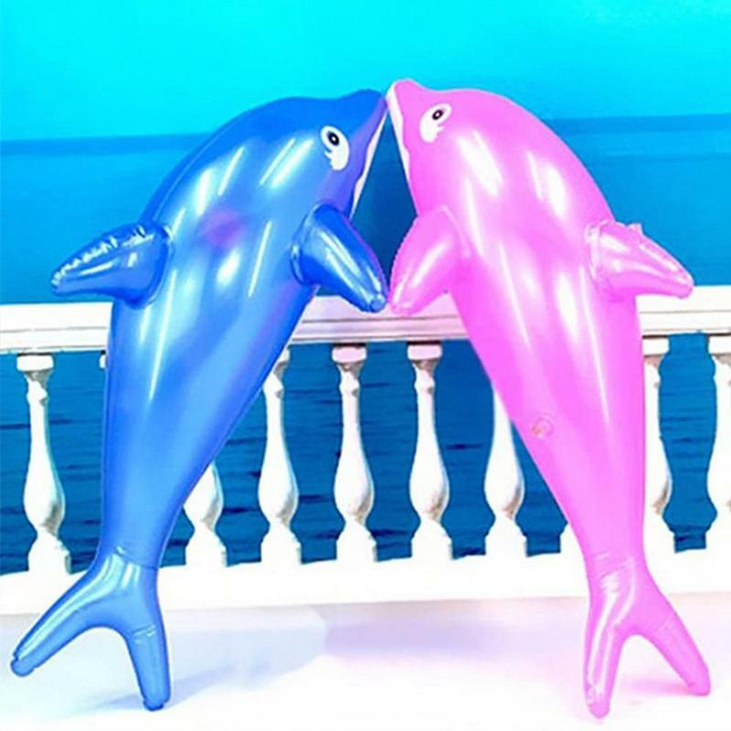 Dolpin mainan kolam tiup lumba-lumba, dekorasi pesta ulang tahun terbaik untuk hadiah perlengkapan kolam pesta