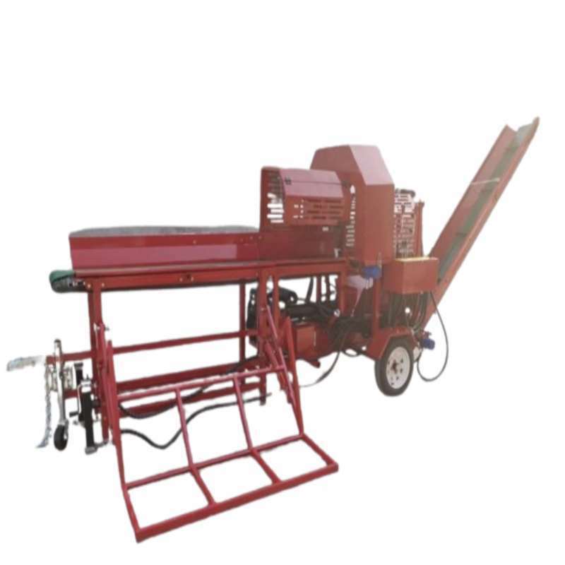 Forestry machinery 35 TON firewood processor with log lifter CE approved wood splitter hydraulic log splitter