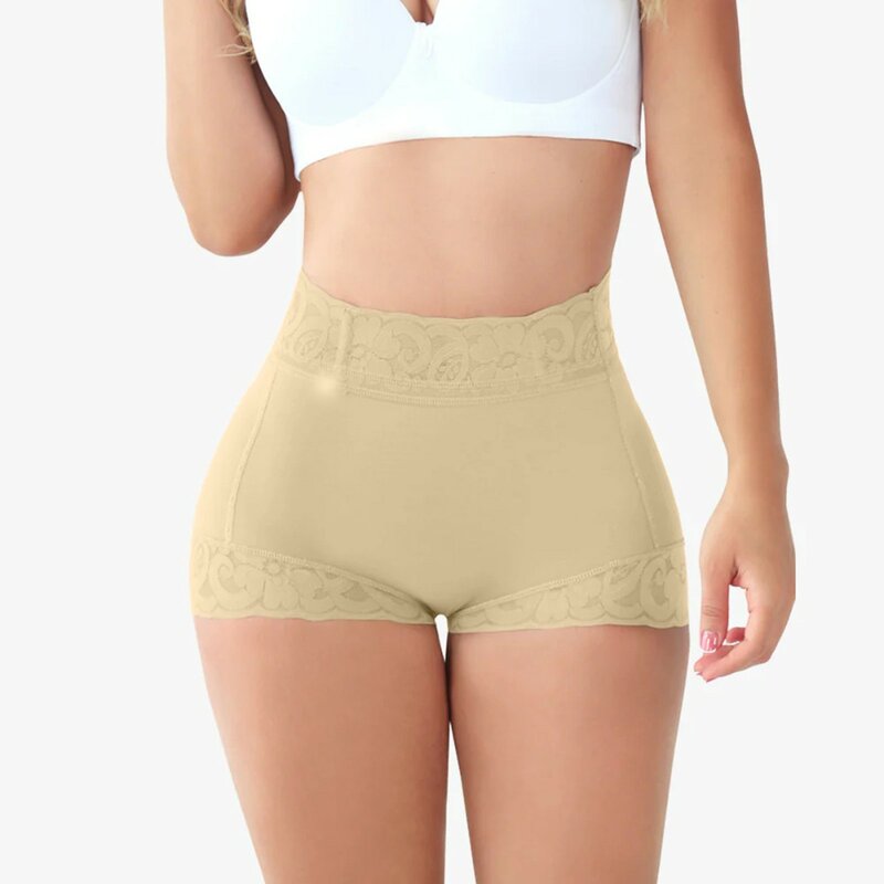 Celana dalam wanita, 2024, celana dalam pelangsing pinggang tinggi pengangkat pantat model ketat seksi pembentuk tubuh renda