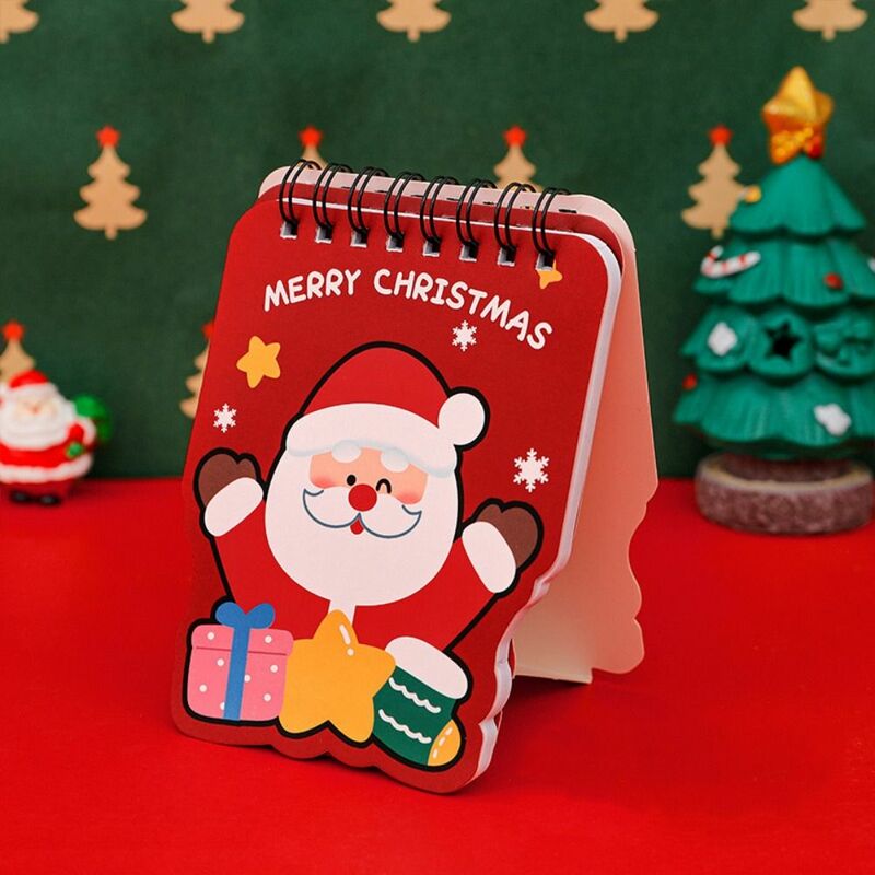 Calendrier artisanal en papier de Noël, calendrier de bureau de forme spéciale, mini calendrier de dessin animé mignon, à la mode, 2024