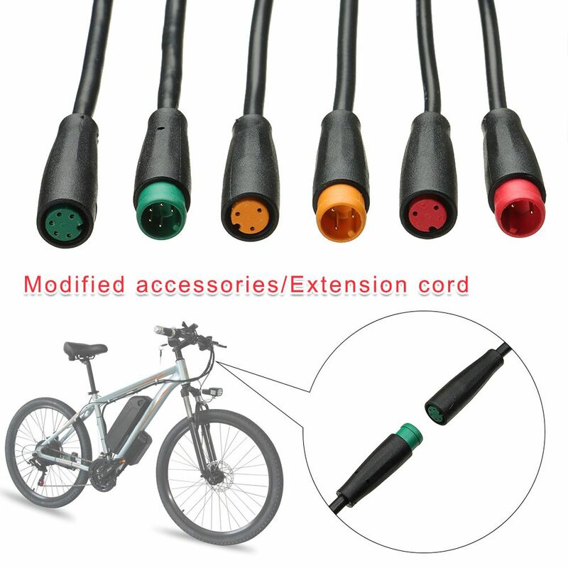 6 Arten optionales Kabel für E-Bike Bafang 2/3/4/5/6-poliges Kabel wasserdichter Stecker Display Pin Basis stecker