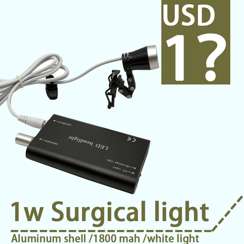 Fuente de luz Led de 3w, lámpara quirúrgica Dental, se puede combinar con cualquier lupa dental, lámparas orales, faros de laboratorio Dental