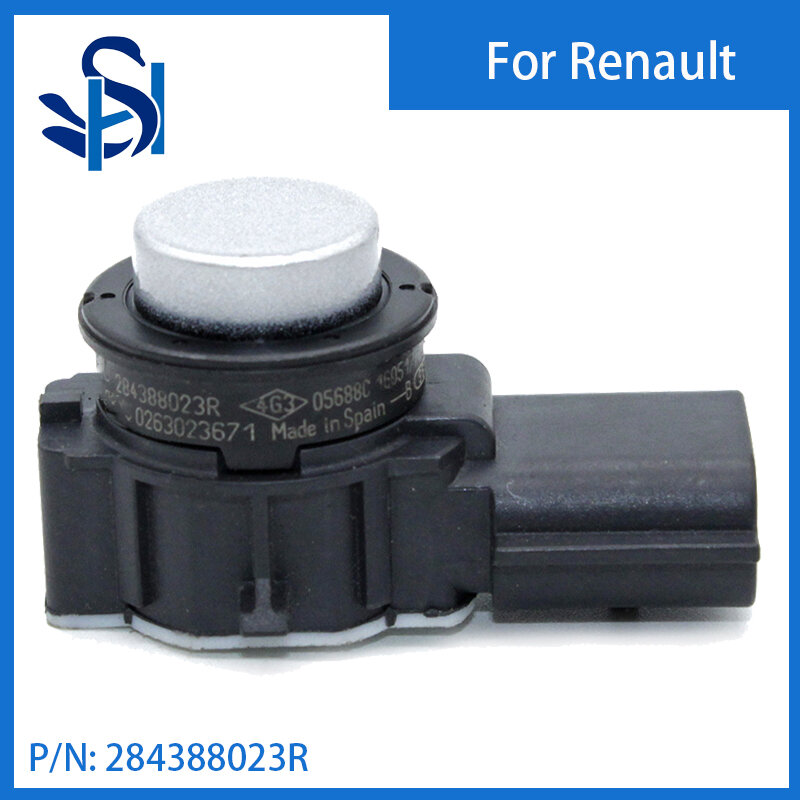 Sensor de aparcamiento PDC, Radar de Color plateado para Renault Captur II TCE 130 (HFMF) 2020, 284388023R