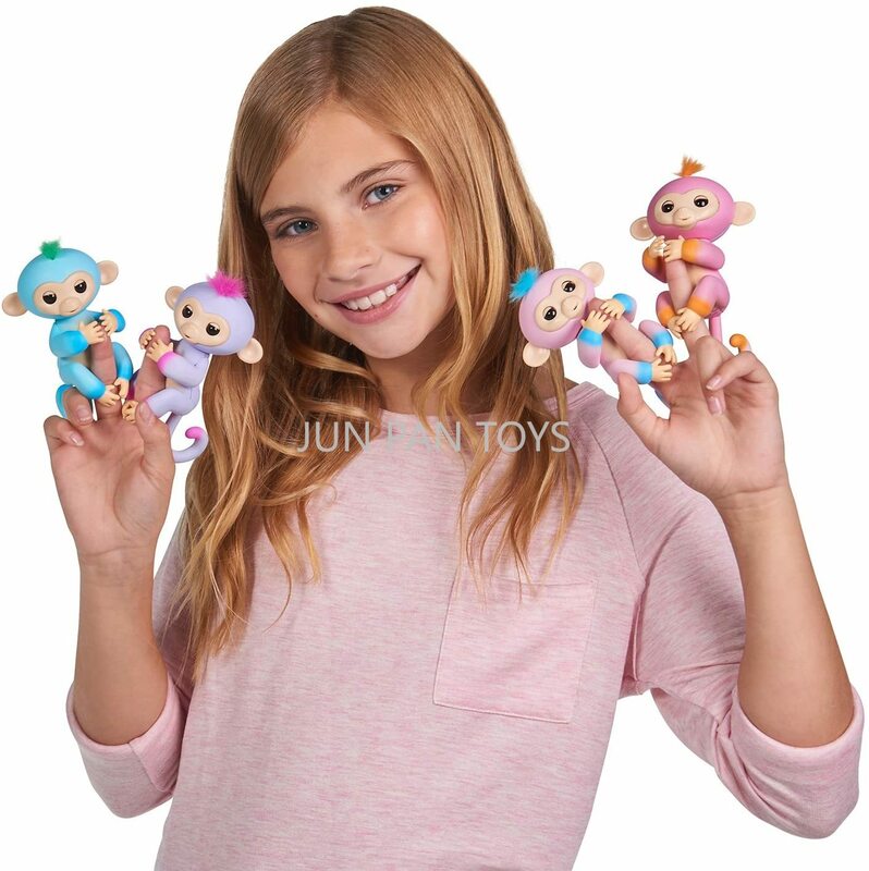 Оригинальная Интерактивная детская обезьянка fingerling, фигурка, Электронная обезьянка на кончик пальца, умный питомец для девочек, детские подарочные игрушки