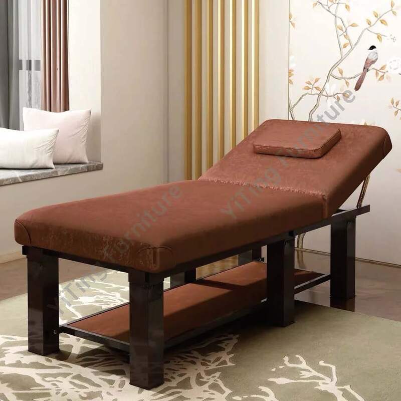 Table de massage thaïlandaise pour salon de beauté, lit de massage pour cils, livres d'oreille spéciaux, thérapie de tatouage du visage, spa, esthétique, meubles