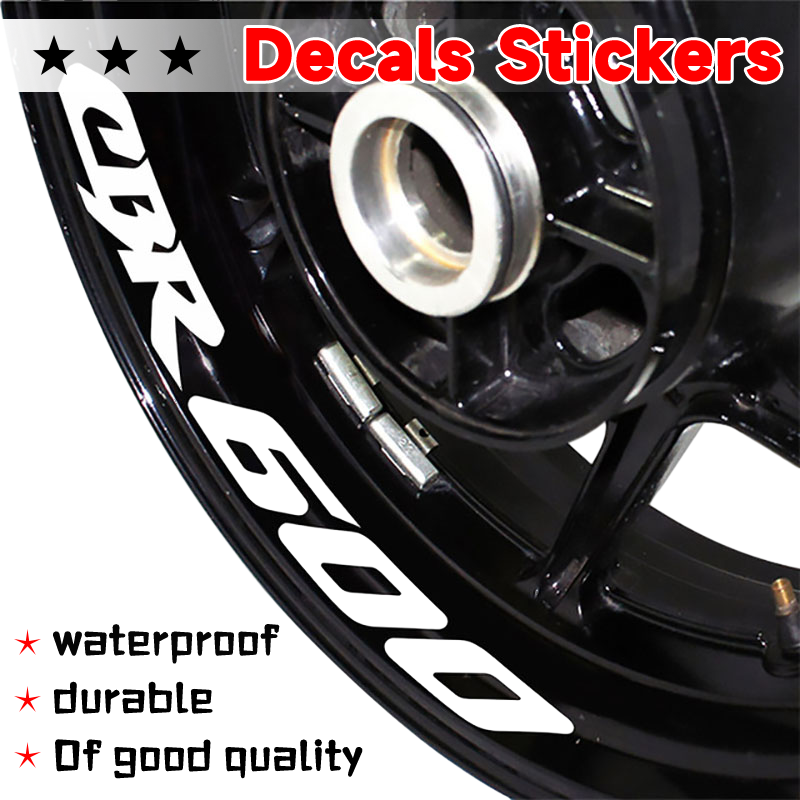 Stiker dekorasi ban sepeda motor, stiker Decal reflektif roda sepeda motor untuk HONDA CBR600 CBR 600 cbr600
