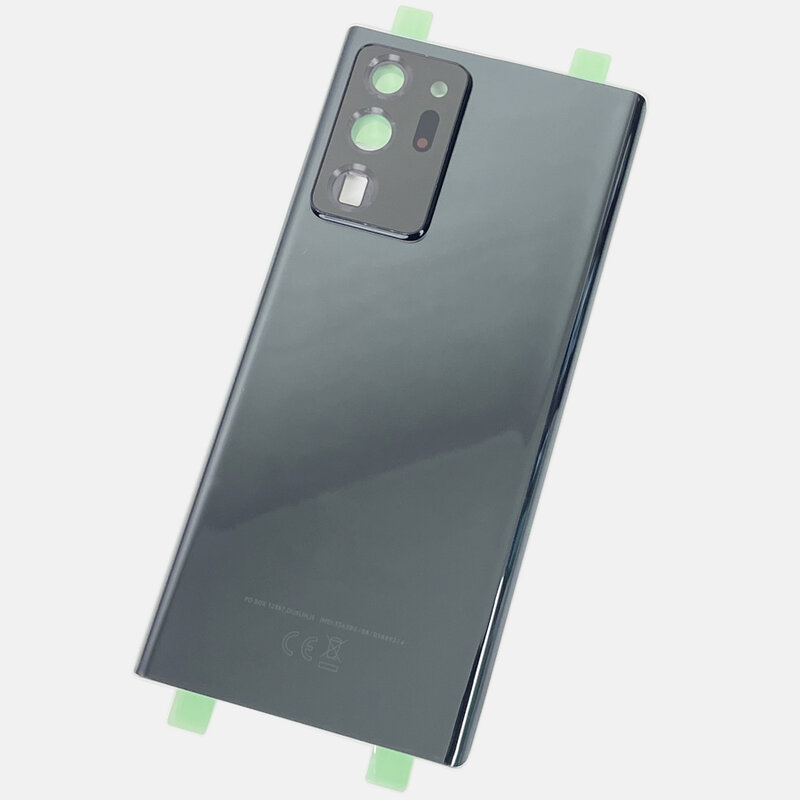 Couvercle arrière en verre pour Samsung Galaxy Note20 Ultra, remplacement de la porte arrière, boîtier de batterie dur, couvercle du boîtier arrière avec adhésif