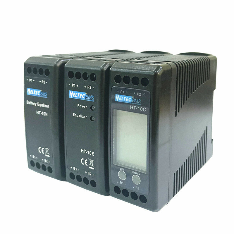 Heltec 12V Lead Acid Battery Equalizer 10A Active Balancer Lipo/Lifepo4 Connected in Parallel Series LCD Meter for 24/36/48V/96V