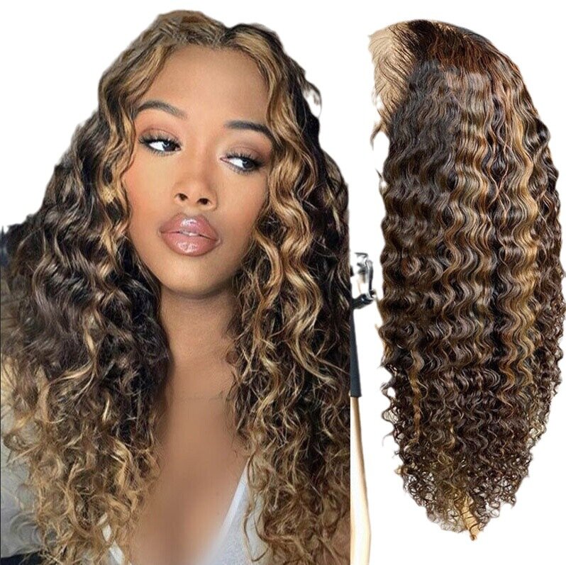 Petites perruques bouclées pour femmes, cheveux longs bouclés, mécanisme de embauà fente moyenne, bandeau en fibre synthétique, perruques afro