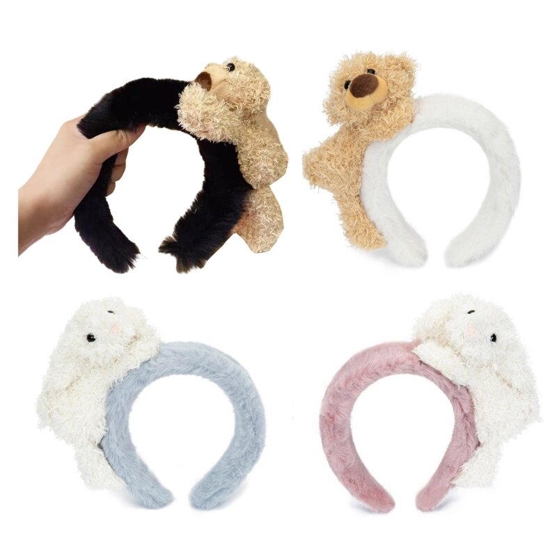 Bear Headpiece with Rabbit for Party Prom Birthday Hair Bands Headwear