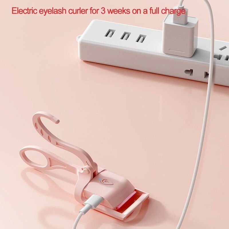 Temperature Control Electric Eyelashes Curler Long Lasting Heated Makeup Tools 24 Hours Curl USB Rechargeable Eye Lash Perm