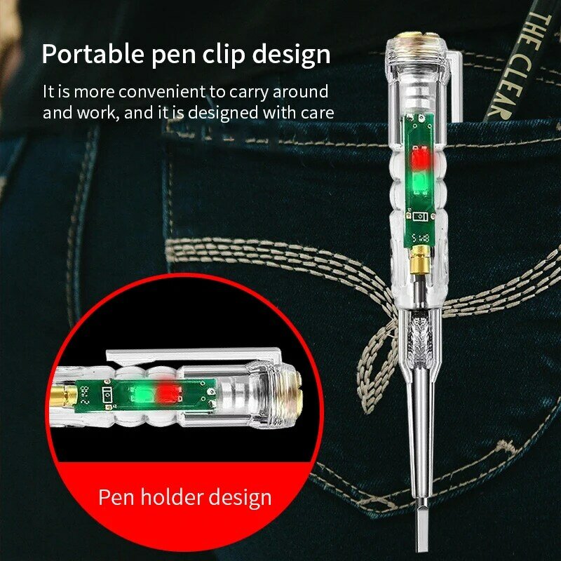 Intelligent Voltage Tester Pen Non-contact Induction Digital Power Detector Pencil Electric Screwdriver Probe Circuit Indicator