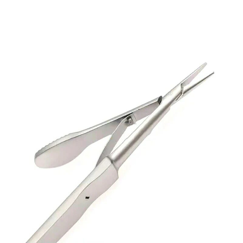 Longa alça curta titular da agulha de aço inoxidável instrumentos microcirúrgicos olho ferramentas cirúrgicas suporte da agulha