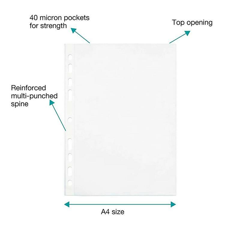 Binder perencana sisipan 20 buah tahan air transparan folder dokumen fleksibel A4 masukkan tas File multifungsi siswa Manual
