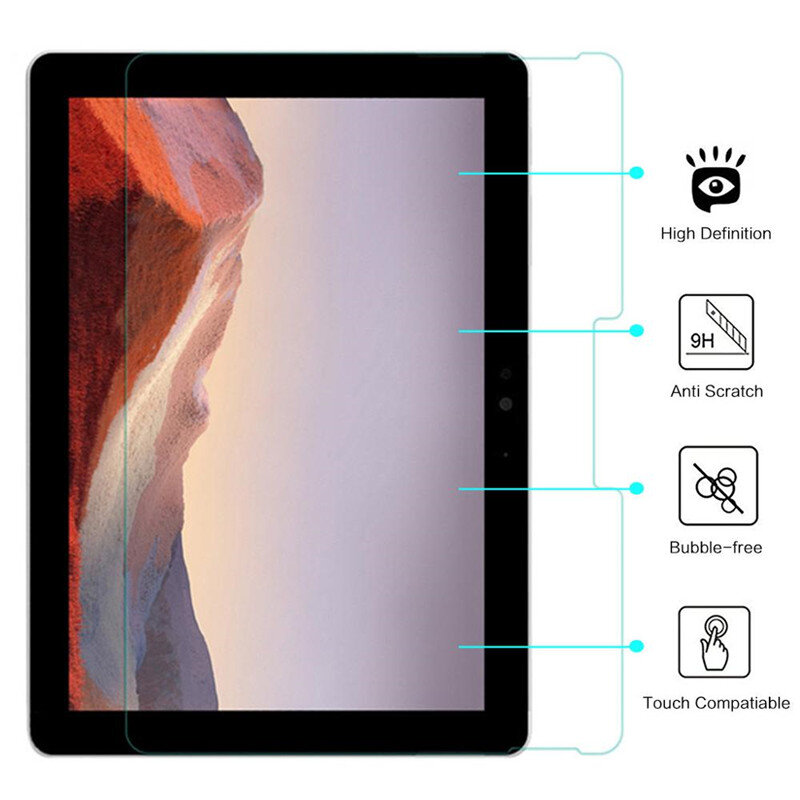 Pelindung Layar Kaca Tempered 9H untuk Microsoft Surface Pro 9 5G 2022 Pro9 Kaca Anti Gores Film Pelindung Gratis Gelembung