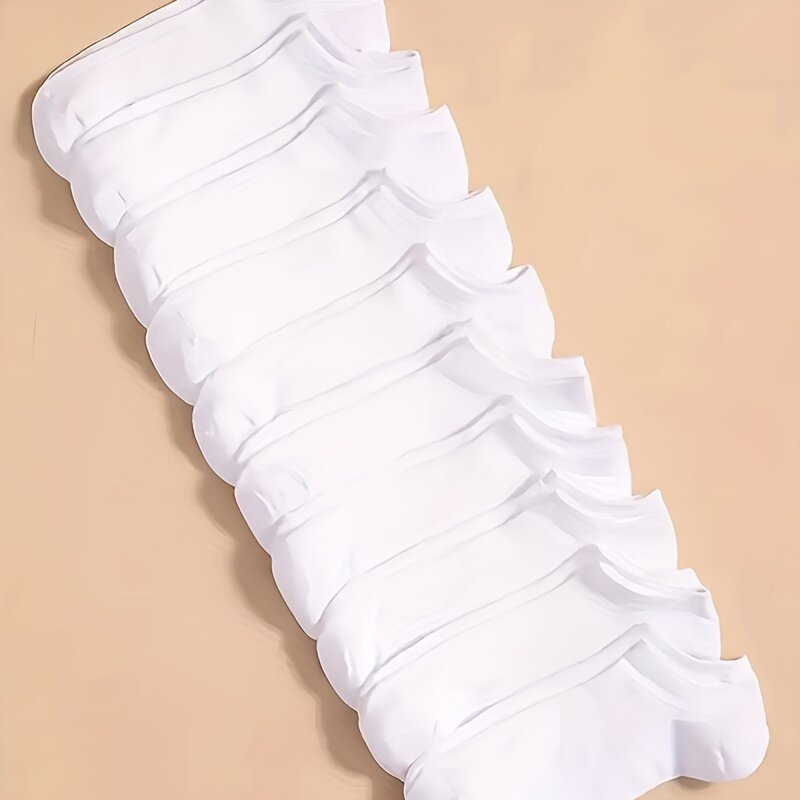 Unisex 10/20/40 Pairs Solid Socks Soft Lightweight Low Cut Ankle Socks Bulk Black White Grey Men Women Stockings  Hosiery