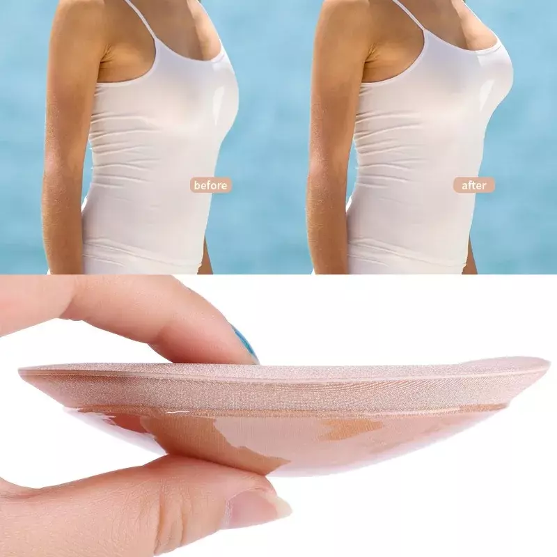 Costume da bagno imbottito sul petto addensato Bikini busto piccolo reggiseno in spugna traspirante più spesso inserto 3D accessorio per imbottitura intimo invisibile
