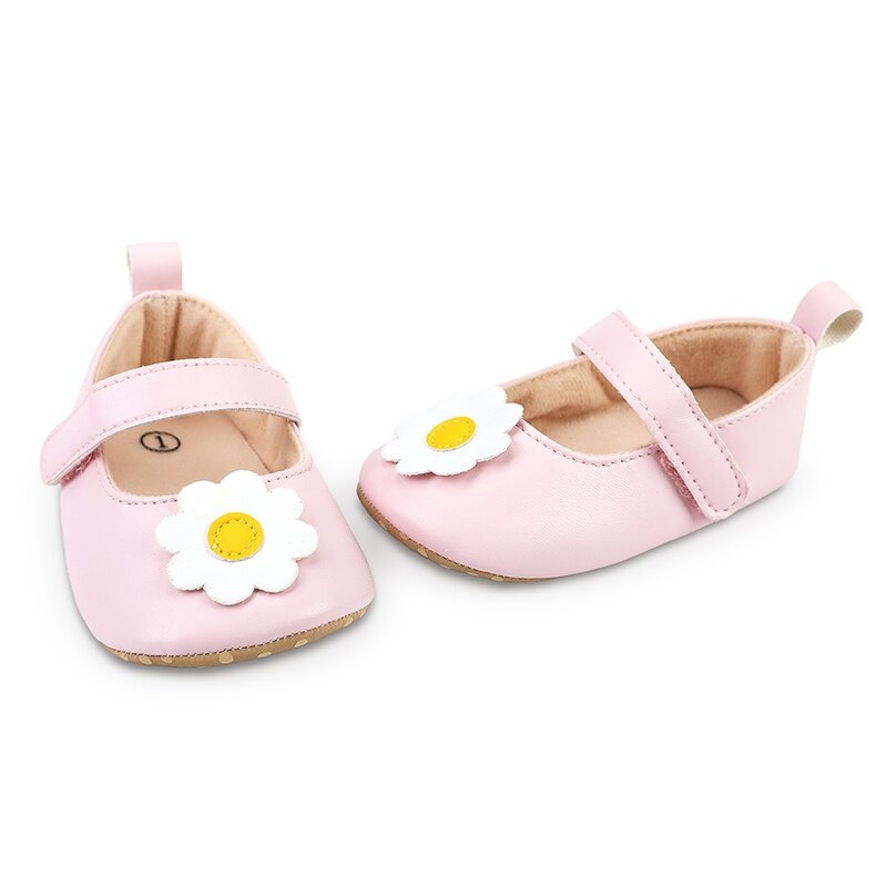 Zapatos antideslizantes para bebé, calzado informal de suela suave, diseño de lazo de flores Retro, moda de primavera y verano