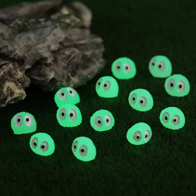 10/20Pcs Mini Luminous Elfs Glowing Briquettes Micro Landscape Figure Ornament Alien Tree Elves Gardening Home Decor