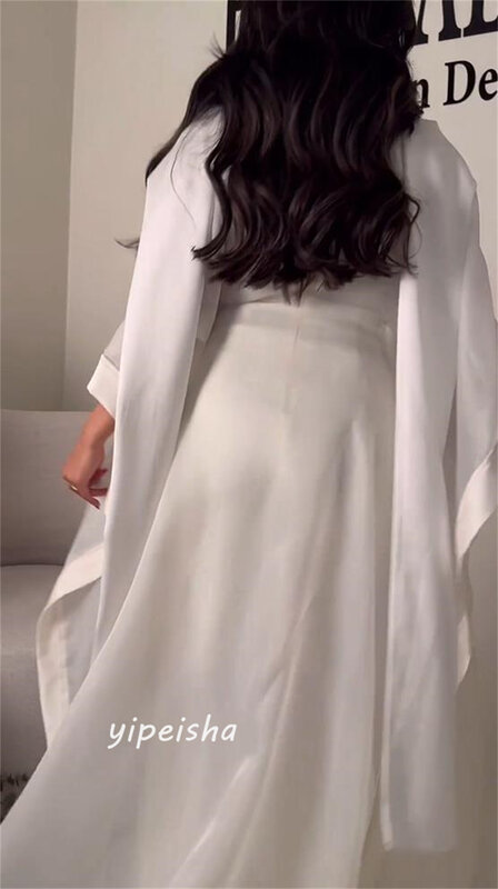 Robe de RhA-Line avec appliques en organza, Arabie saoudite, Leon Day, col haut, robes sur mesure, longueur rinçage, occasion