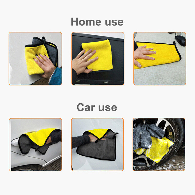 Handuk Microfiber cuci mobil, 3/5/10 buah ekstra lembut kain pengering pembersih mobil Detailing