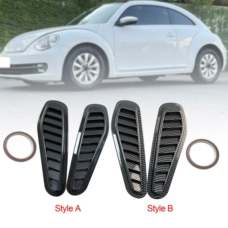 2 Pieces Air Flow Intake Cover Hood Scoops 13x4.3inch Bonnet Vent Hood Cover