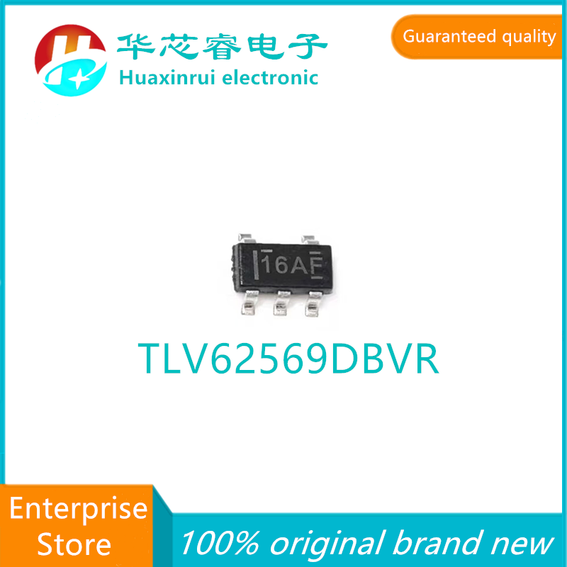 100% original brand new TLV62569DBVR 62569 silk screen 16AF packaging SOT23-6 high-efficiency step-down switch regulator chip
