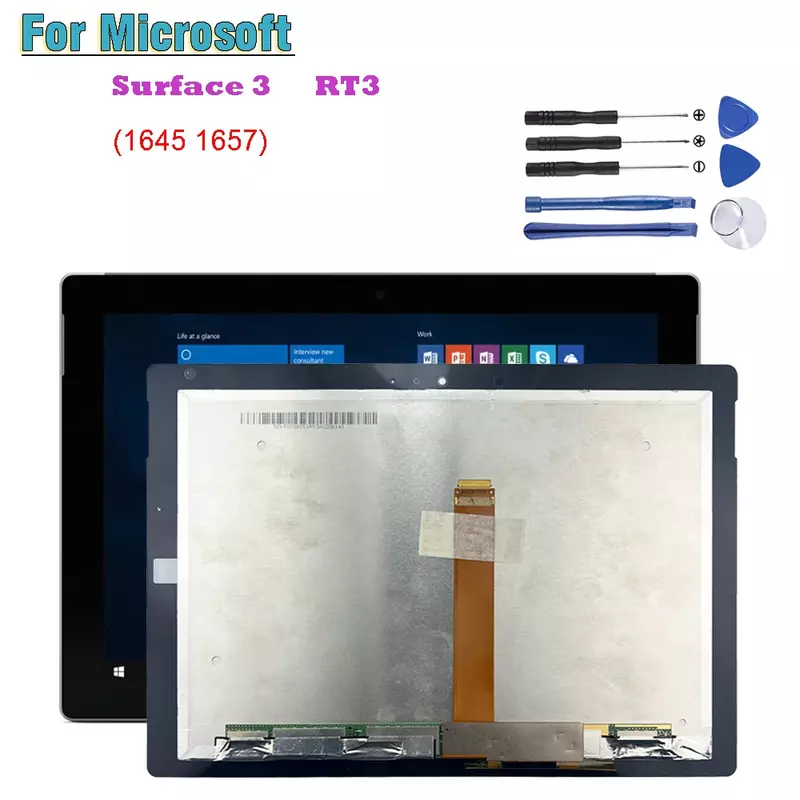 AAA+ For Microsoft Surface 3 Surface3 10.8" RT3 1645 1657 LCD Display Touch Screen Digitizer Glass Assembly Repair Parts