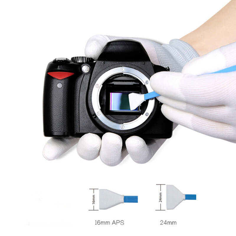 Kit di pulizia del sensore da 10 pezzi tampone detergente Ultra per sensore CCD o CMOS della fotocamera digitale per sensori Full-Frame APS-C