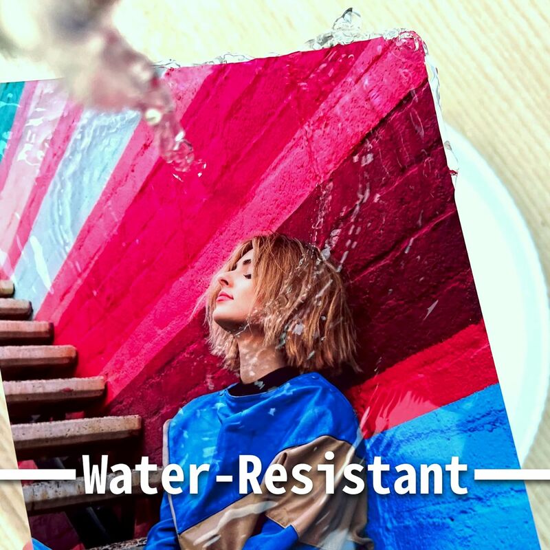 طابعة نافثة للحبر مطلية بالراتينج مقاومة للماء من ESHANG ، ورق صور ساتان لامع ، سريع الجفاف ، A4 3R 4R 5R ، fg ، 20 ورقة ، لمعان عالي