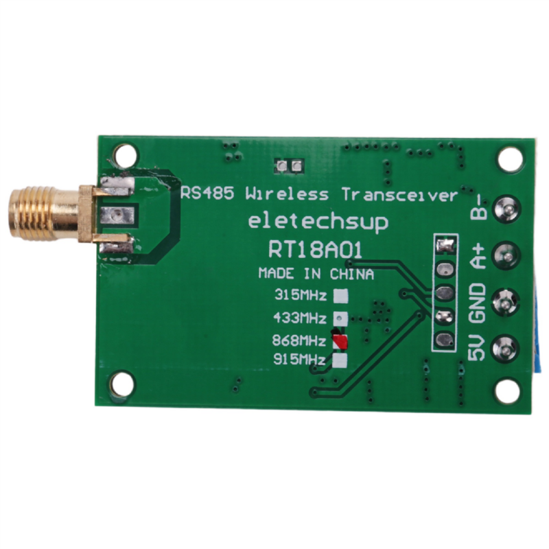 Módulo transceptor sem fio multifuncional, barramento RS485, porta serial RF, UART, DTU para câmera PTZ, PLC Modbus RTU, 868M